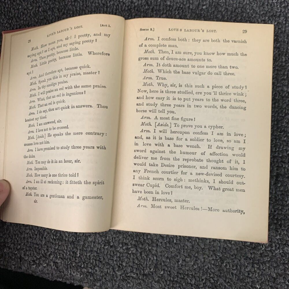 1897 The Plays Of William Shakespeare Lot Of 15 Red Doubleday Henry Morley - Picture 14 of 16